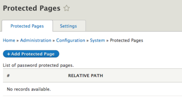 Add Protected Page