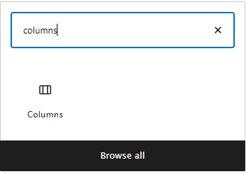 gutenberg column blocks