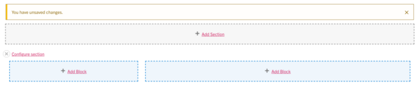 Layout - two column section example