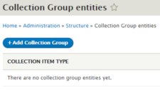 screenshot of add collection group