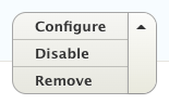 configure disable and remove buttons