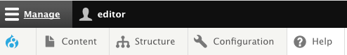 Editor Toolbar Editor Role Toolbar