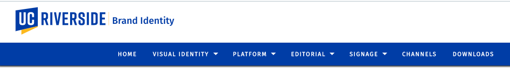 UCR Brand Identity UCR Brand Identity header