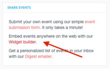 events widget builder events widget builder block