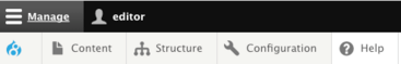 Editor Toolbar Editor Role Toolbar