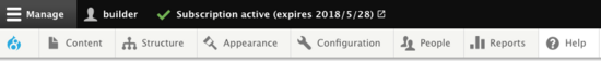 Builder Admin Toolbar Builder Admin Toolbar